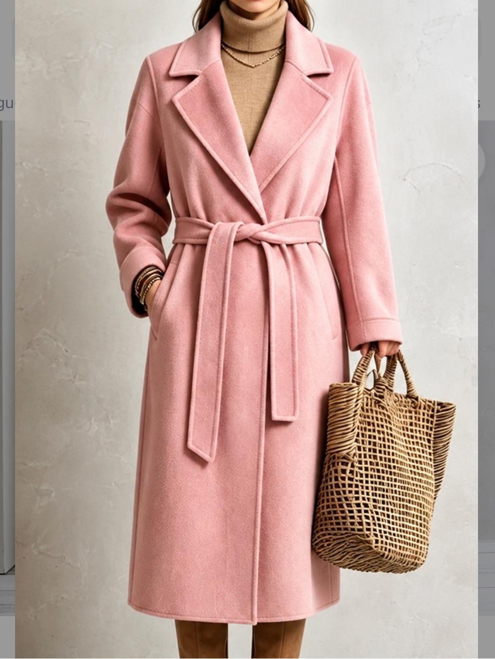 Women's Pink Belted Trench Coat Large NWT Fall Jacket